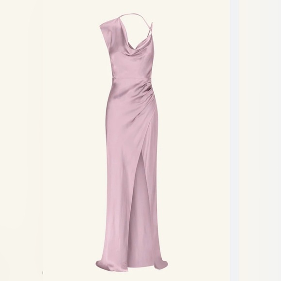 Shona Joy Never Worn One Shoulder Lilac Dress - Picture 4 of 4